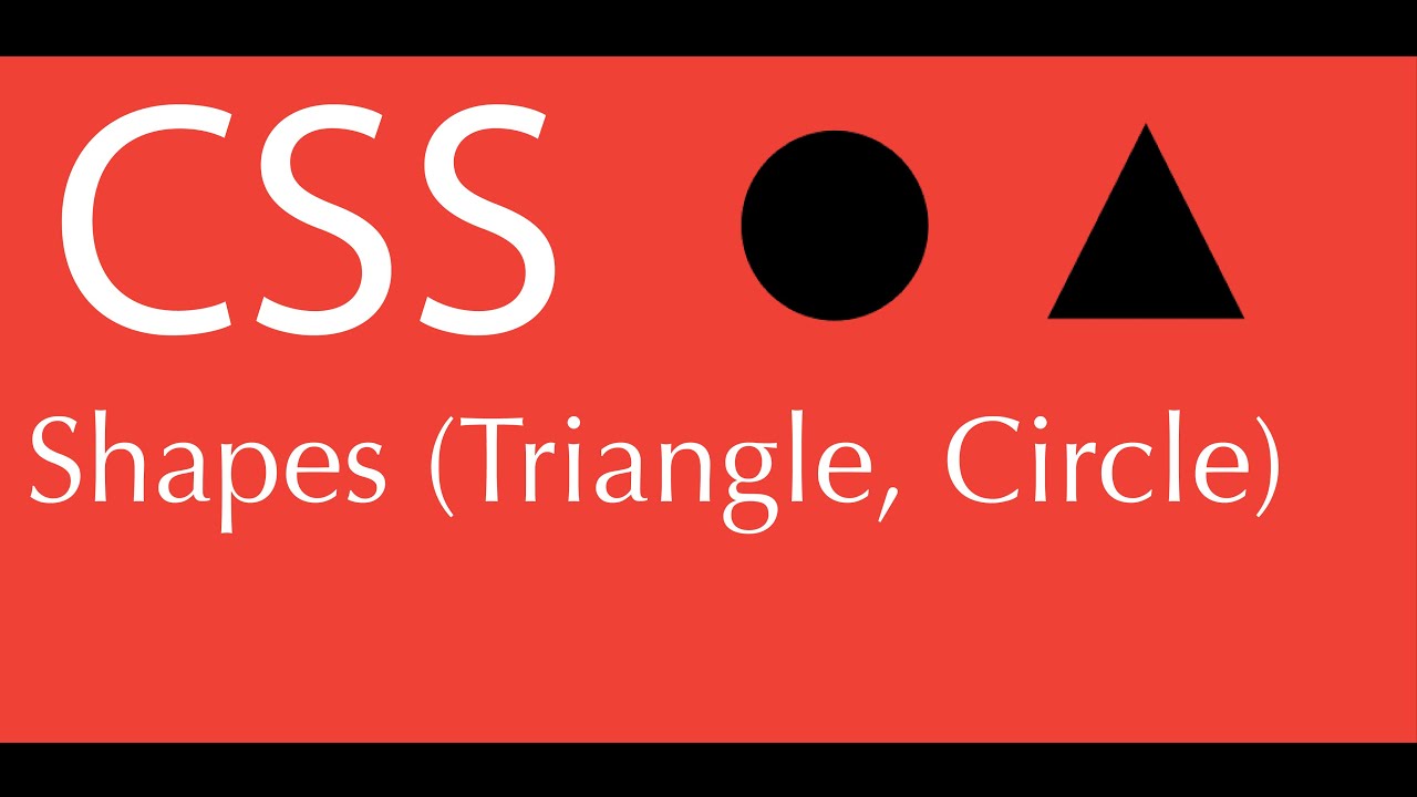 How To Make A Triangle And Circle In Css Html Div Element Youtube