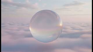 4K Silent Screensaver: Spinning Crystal Sphere Over Clouds ☁️ Heavenly Moving Background (No Sound) screenshot 5