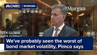 We&#39;ve probably seen the worst of bond market volatility, Pimco says