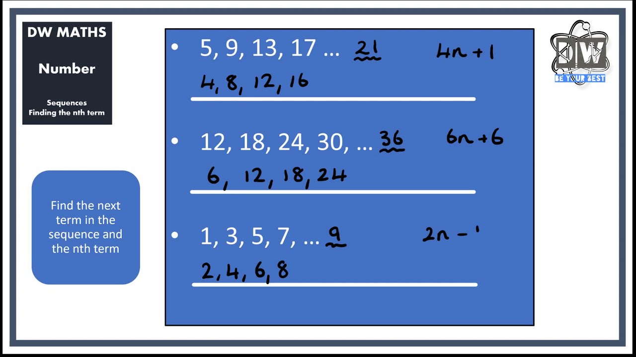 number sequences number sequences