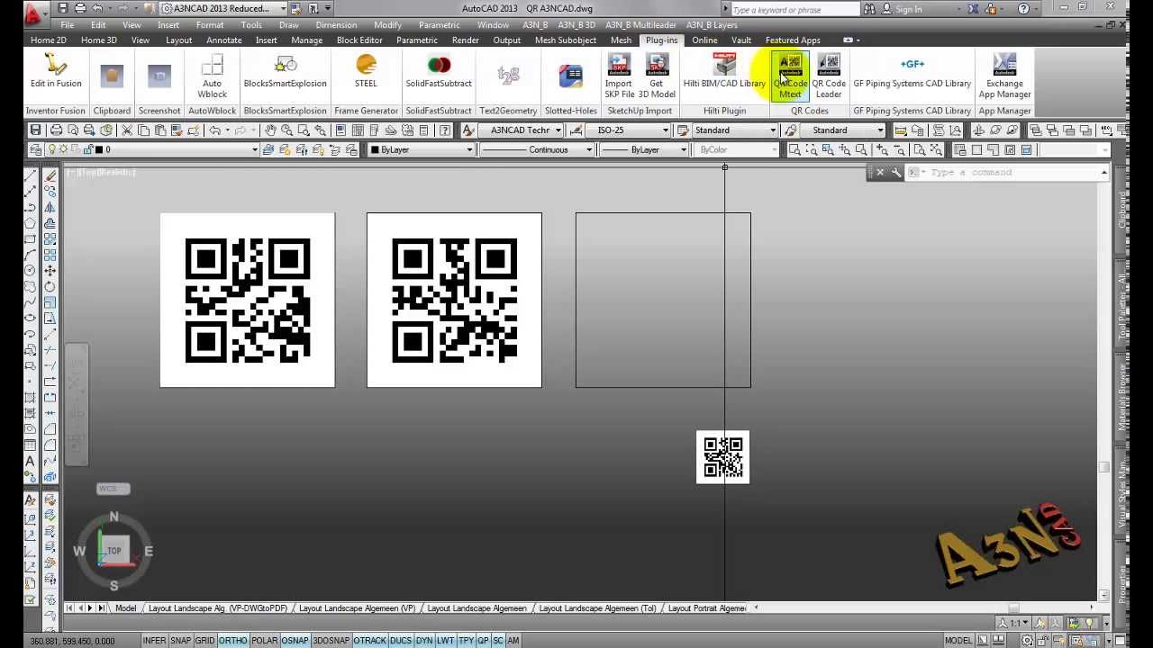 QR in AutoCAD - YouTube