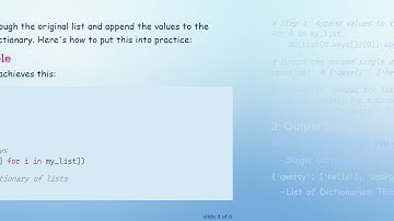 How to Merge a List of Dictionaries into a Single Dictionary in Python