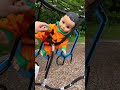 LuvaBeau baby on an outing to the playground