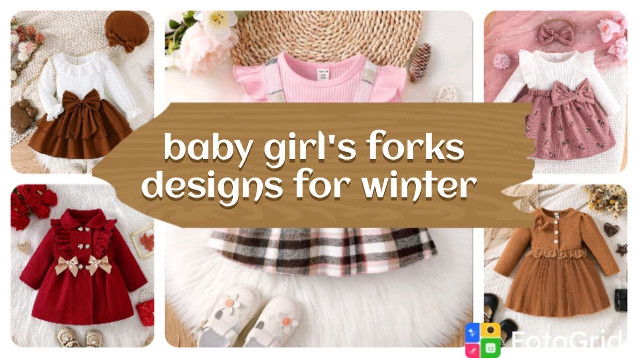 Stylish Winter Outfits for Baby Girls  Bows, Layers & Knits 💖