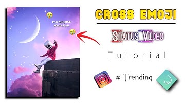 How to Make Cross Emoji Text Animation status video | status video kaise banaye | technicalmahatma