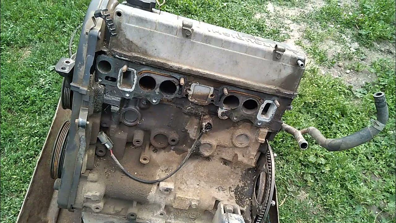 Как снять двигатель митсубиси Снятие двигателя 4b12 (часть 1) Mitsubishi Outlander XL, 2,4 л, 2008 года свои