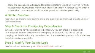 Solving the SqlException 547 Issue in Your ASP.NET Core MVC Delete Flow Information