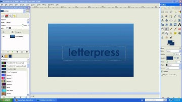 How to make a letterpress effect in GIMP