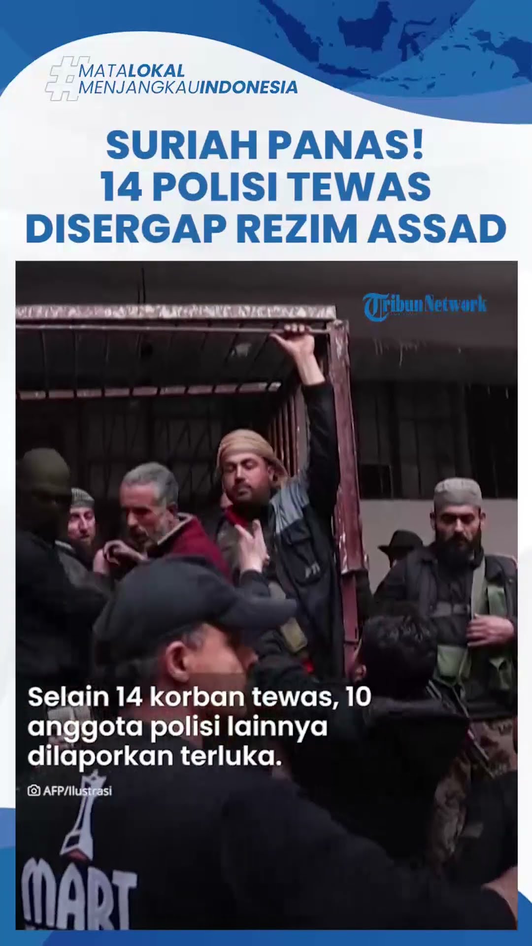 Suriah Panas, 14 Polisi Tewas Disergap Rezim Assad seusai Ditumbangkan: Keamanan Negara Kacau