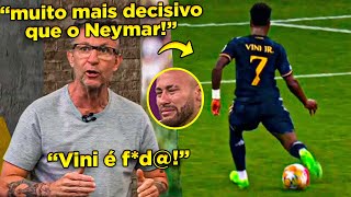 VINICIUS JR. PASSOU NEYMAR?? MÍDIA COMPARA NEYMAR COM VINI JR E RESULTADO É BIZARRO!