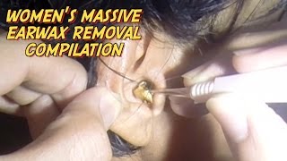 Women's Massive Earwax Removal Compilation Christmas Edition