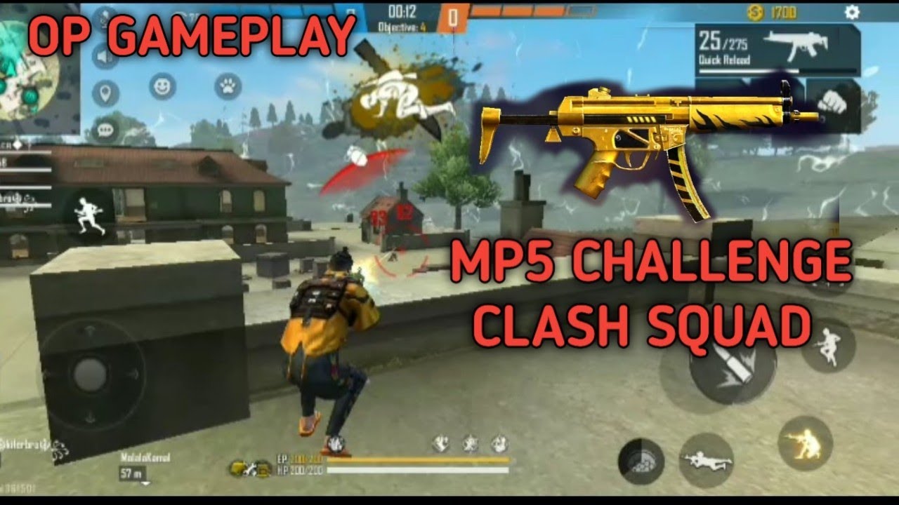 ONLY MP5 CHALLENGE CLASH SQUAD #4 || GARENA FREEFIRE