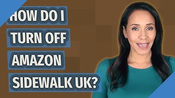 How do I turn off Amazon sidewalk UK?