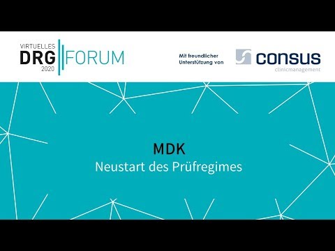 Virtuelles DRG-Forum 2020: Webinar MDK
