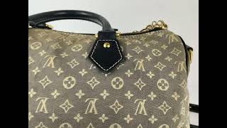 LOUIS VUITTON - Speedy Mini Lin Blue 30 - FAIRCLOSET