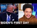 Biden’s First Day of Clearing Trump’s Extremely Low Bar | The Daily Social Distancing Show