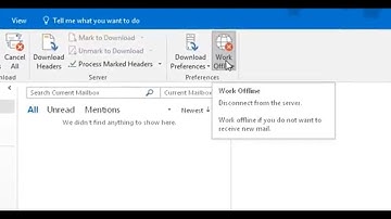 Fix Working Offline Problem in Outlook 2016