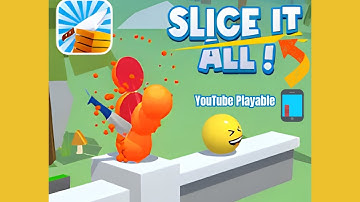 🔥 I Completed All Levels in YouTube’s Playable Game “Slice It All” !