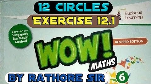 Exercise 12.1 class 6th wow maths solution