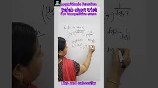 wow gajab trick 👏 #shortsfeed #mathshortcut #reels #viralyutube # logarithmic function #realanalysis