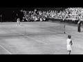 Highlights of 1952 Wimbledon women's final. Maureen Connolly beat Louise Brough. BBC TV Part 2 of 2