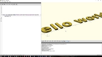 Openscad : How to do text and how it works