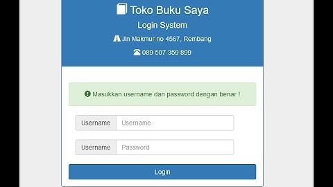 #1 Merubah tampilan login bootstrap - Aplikasi TOKO BUKU | UKK RPL paket 2