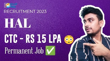 HAL RECRUITMENT 2023 | WITHOUT GATE | FRESHERS APPLY ✅✅