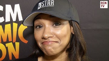 The Flash Candice Patton Interview - Iris, Barry & Grant Gustin