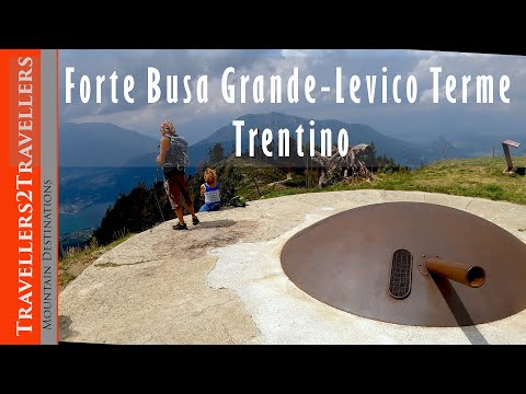 Forte Busa Grande 4K Aerial View - Levico Terme - Trentino - Italy