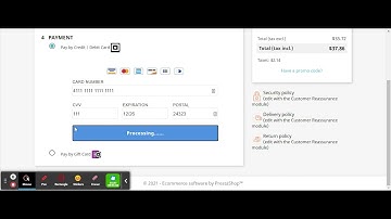 Squareup Prestashop payment module