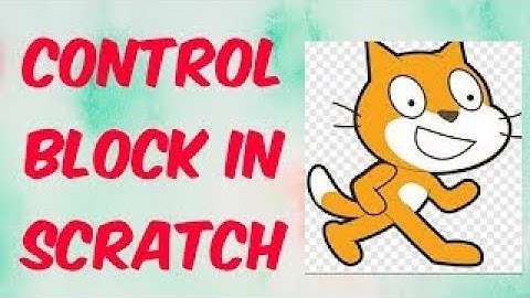 Control Block in Scratch | Scratch Programming | High School Computer Studies