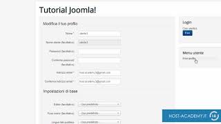 Come Permettere All Utente Il Cambio Del Proprio Nome Utente Joomla Tip 7 Youtube