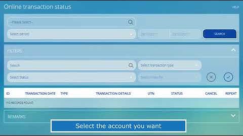 How to view your web transaction status - Eurobank Cyprus E-Banking platform