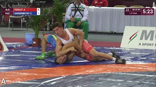 1/2 GR - 55 kg: A. FERGAT (ALG) v. Z. SARSENBIYEV (KAZ)