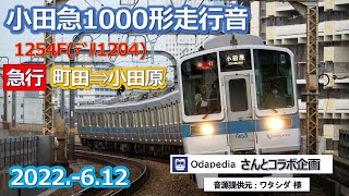 2022  6 12小田急1000形1254Fﾃﾞﾊ1204急行町田⇒小田原
