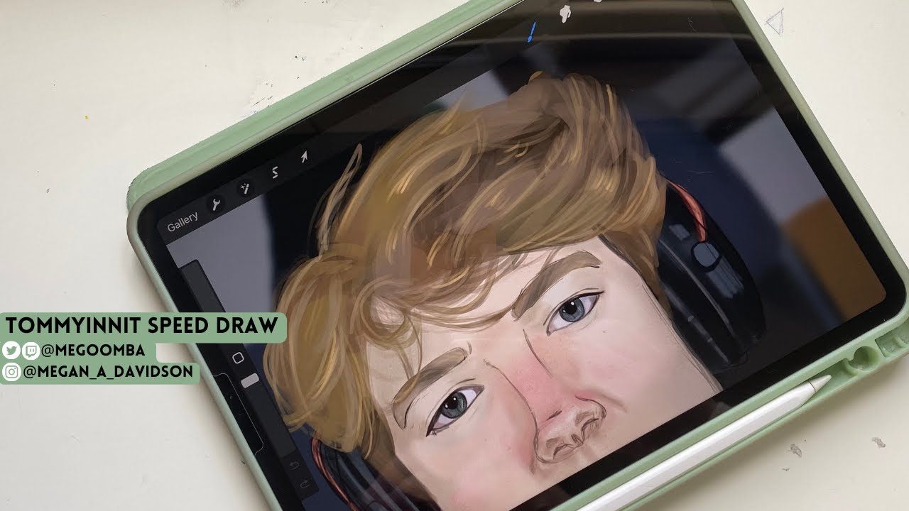 #tommyinnit full digital drawing process// Procreate tutorial - YouTube