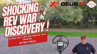 Shocking Revolutionary War Discovery- Colonial relics and Coins Unearthed !