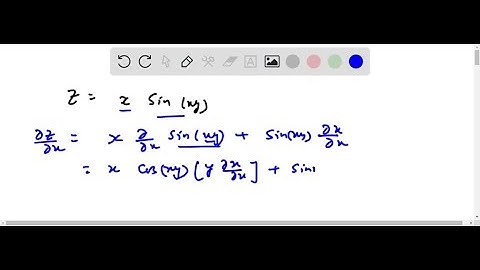 Find the first partial derivatives of the function. z = x sin(xy)