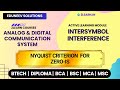 Intersymbol Interference | Nyquist Criterion for Zero IS in ADCS