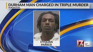 Durham man charged with killing 3 in Burlington apartment