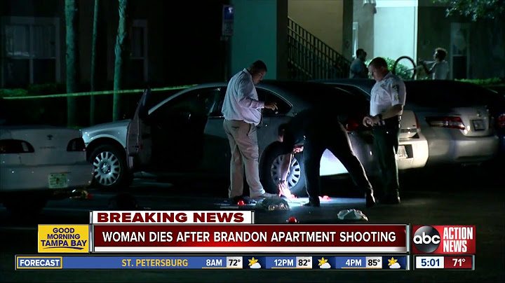 Woman dies after being shot at Brandon apartment complex