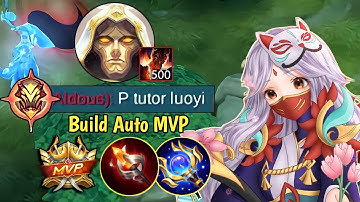 FREE FARMING ALDOUS 500 STACK VS LUO YI TOP 1 GLOBAL 2022 - Build Luo Yi Tersakit 2022 - MLBB