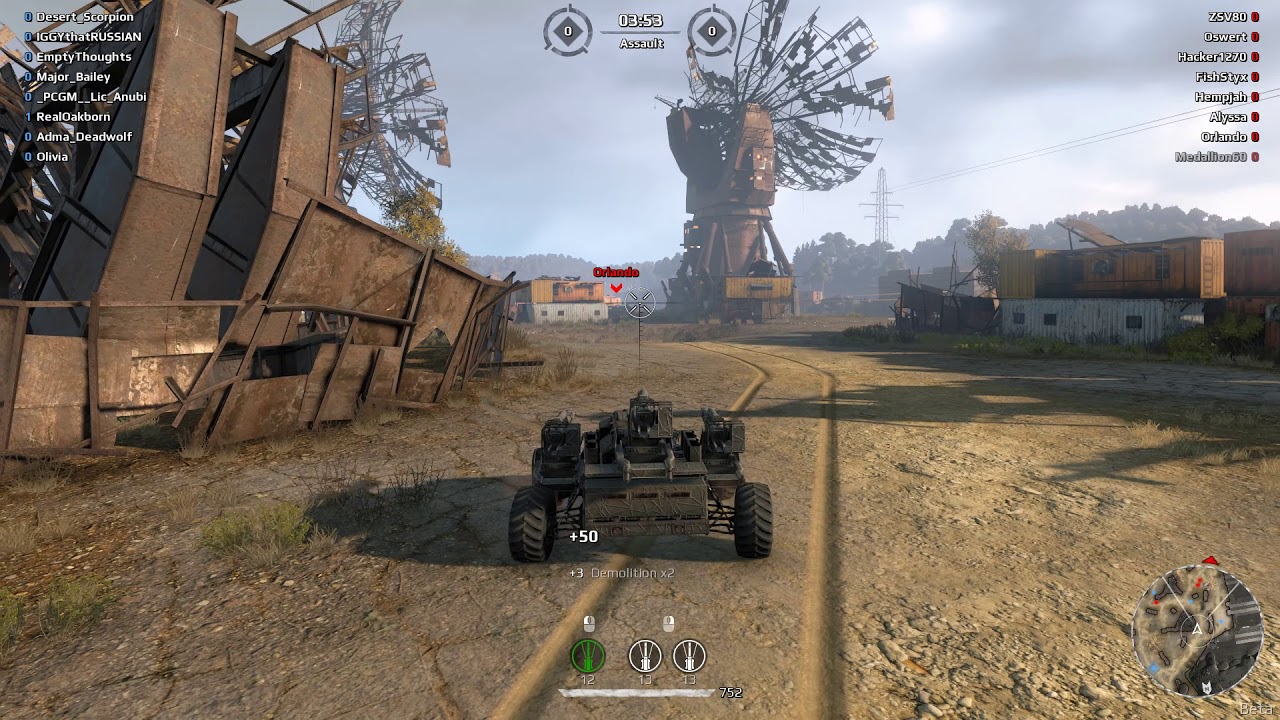 Crossout - Triple 88mm Canons