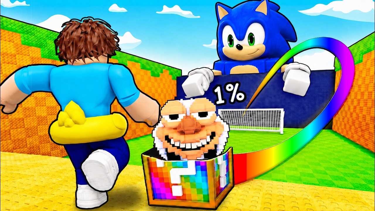 Kick a Lucky Block But I Have SONIC KICK!