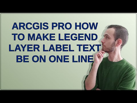 Gis: ArcGIS Pro how to make legend layer label text be on one line