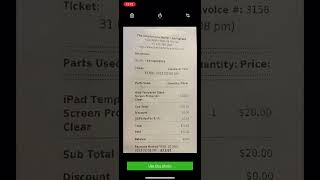Edit receipt in QB app screenshot 2