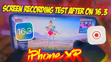 🔥iPhone XR BGMI Screen recording test after iOS 16.3 | Best iOS update ever?