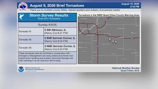 NWS confirms tornadoes in Henry, Bureau and Putnam counties