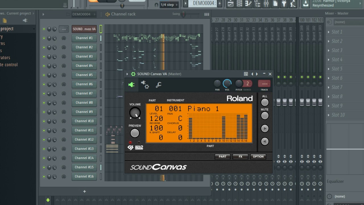 roland edirol virtual sound canvas v stock